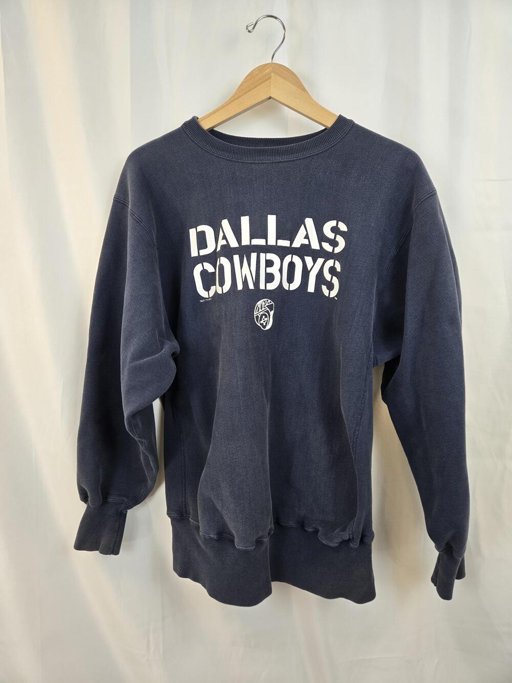Vintage Dallas Cowboys Sweatshirt Mens XL Blue NFL Champion Reverse Weave